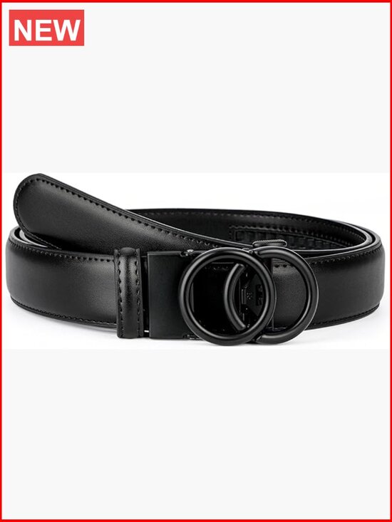 Ratchet Leather Dress Belt, Customizable Fit, 3cm Width main image 6